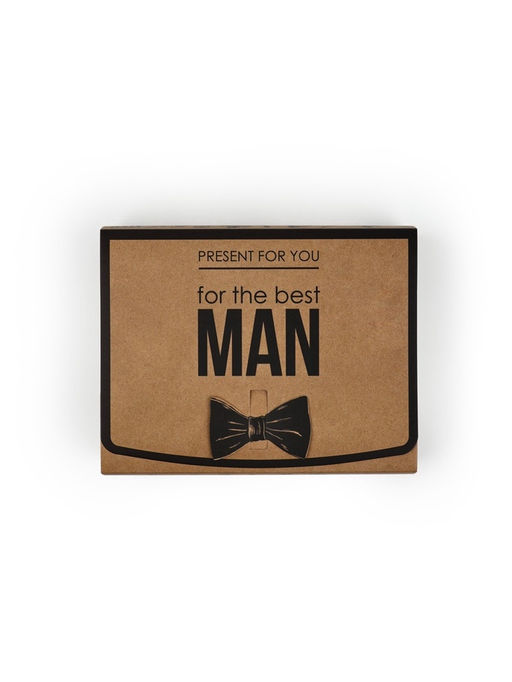 Цена за 2 шт. Коробка подарочная складная, упаковка, Лучшему мужчине, 16.5?12?5 см