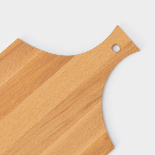 Доска разделочная с ручкой Magistro, 40×24×1.2 см, дерево дуб