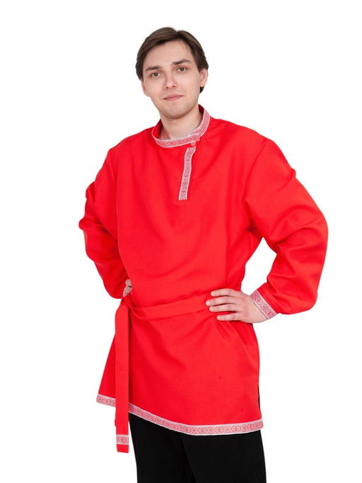 Рубаха-косоворотка мужская Красная р-р. XL 56-58