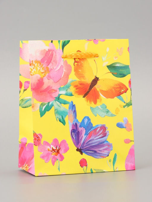 Цена за 4 шт. Пакет подарочный ламинированный «Мечта» 11.5×14.5×6.5 см