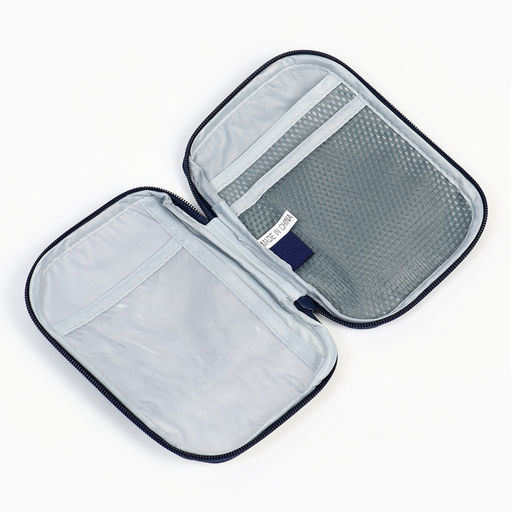 Косметичка-аптечка походная на молнии, с отделами, на подкладке, тёмно-синяя - Simaland фото 4