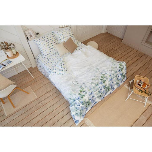 Постельное бельё Этель Дуэт Eucalyptus 143х215 см - 2 шт, 220х240 см, 70х70 см - 2 шт  фото 2