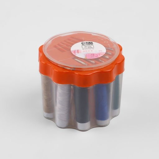 Швейный набор «Ромашка», 26 предметов, в пластиковом стакане, 6.5×7.5 см, МИКС