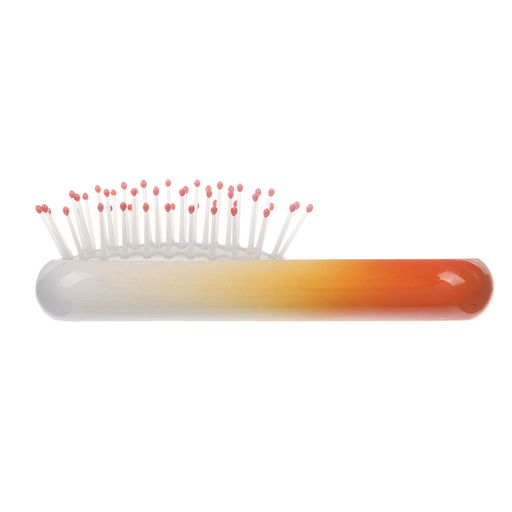 Массажная щетка мини Caramel DEWAL BEAUTY DBCL425orange-white  фото 3