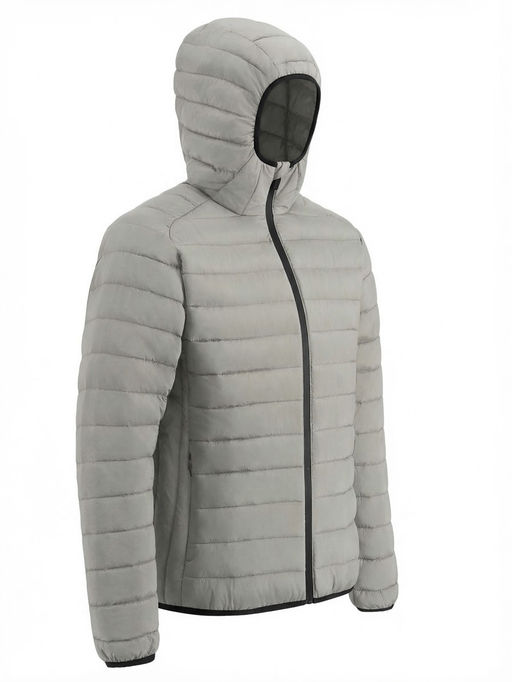 Куртка мужская стёганая с капюшоном с графеновой подкладкой бежевого цвета 9625_1B - Valianly фото 7