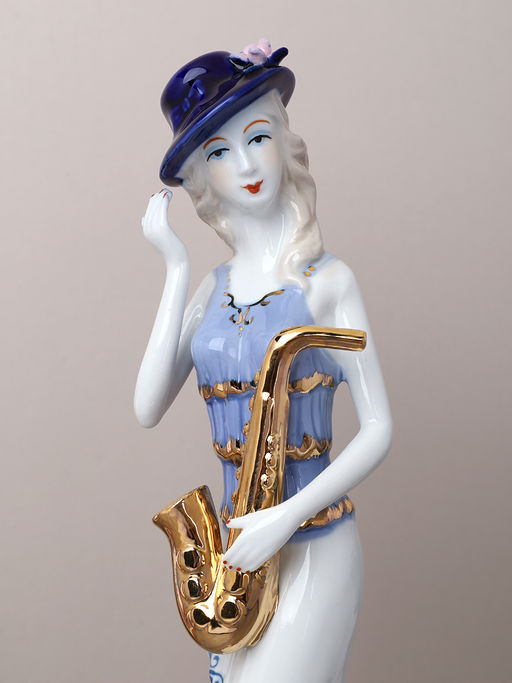 Статуэтка Дама музыкант 32 см / 150305 /уп 24/ - ГалеонТрейд фото 2