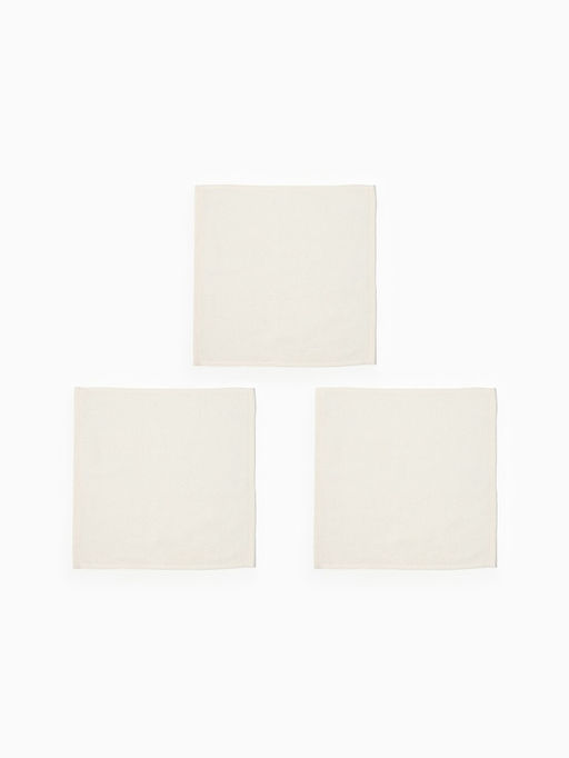 Набор махровых полотенец Merry Christmas, 3 шт., бежевые, 30×30 см, хлопок 340 г/м²