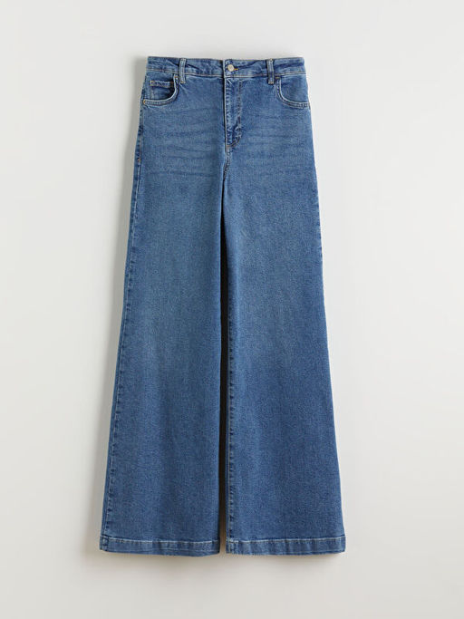 Wideleg Kad?n Jean Pantolon