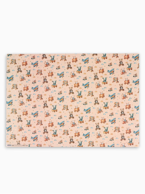 Цена за 10 шт. Бумага упаковочная «Детские игрушки», глянец, 100×70 см