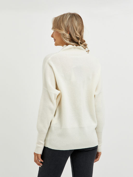 водолазка женская из шерсти в молочном цвете - Glenfield фото 7