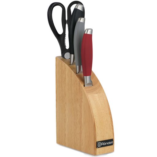 Набор ножей 3 шт + ножницы + блок Dart RD-1358 (MC) /RONDELL/