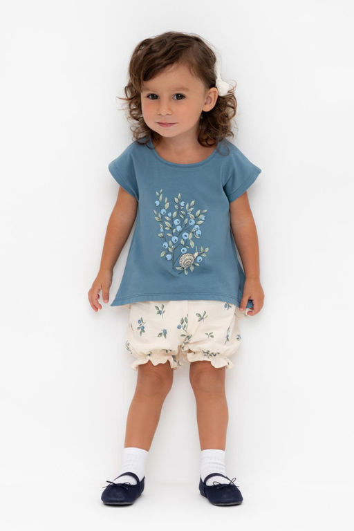 КР 400683/айвори,голубика к561 шорты д/дев яс