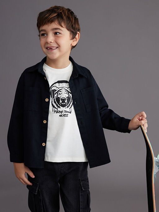 Erkek ?ocuk G?mlek ve Ti??rt Tak?m 2li