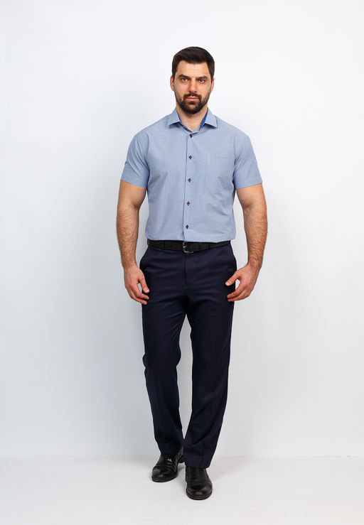 Сорочка мужская короткий рукав GREG 124/109/7489/Z/1  фото 5