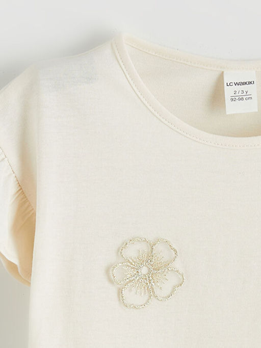 Bisiklet Desenli K?z ?ocuk Ti??rt