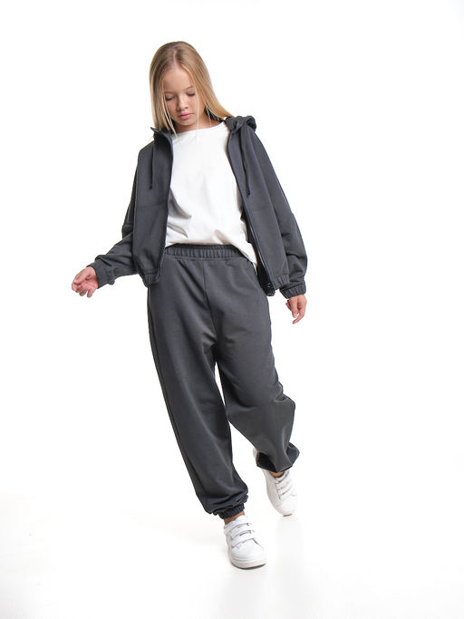 Комплект спортивный для девочки 22-7648 графит - Mini maxi фото 6