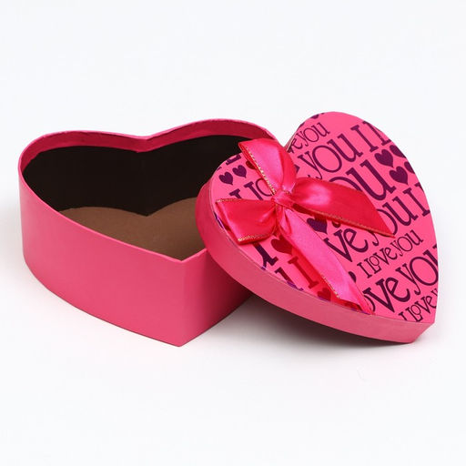 Набор коробок 3 в 1 сердца, I Love You, розовый, 21 х 19 х 9 - 15.5 х 14 х 6 см - Simaland фото 3