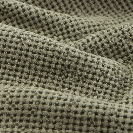 Полотенце вафельное SL HOME: Linen «Олива», 60×140 см, оливковое