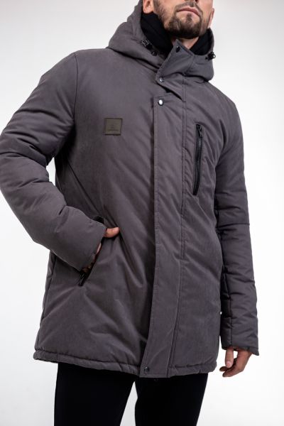 Парка зимняя темно-серый, куртка - Yollochka фото 7