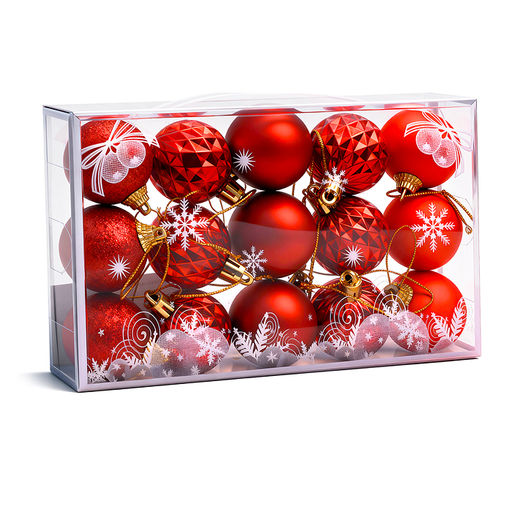 Набор новогодних украшений "Сказочный праздник" (15 шт х 4см)