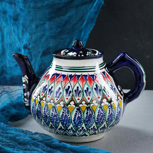 Чайник заварочный Риштанская Керамика «Узоры», 1.6 л, МИКС