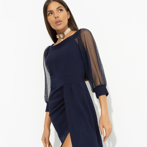 Платье с высоким разрезом на запах Смотрите на меня (new) - Charutti фото 3