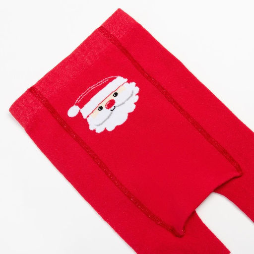 Колготки Крошка Я «Дед Мороз», красный, рост 68-74 см