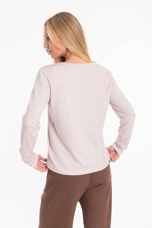 Лонгслив М325262лб лиловый/белый - Елена фото 5