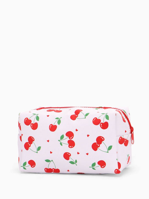 Косметичка дор Вишня 19*10*11, отд на молнии, белый