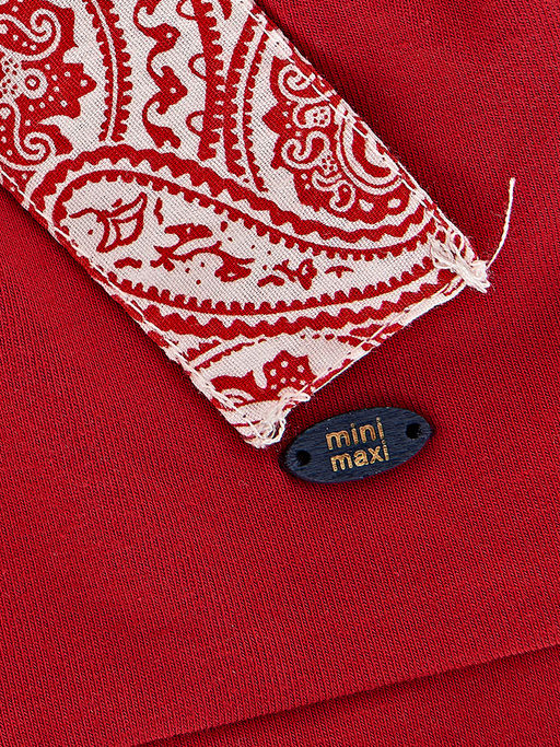 Шорты для девочки с поясом UD 4716 красный - Mini maxi фото 4