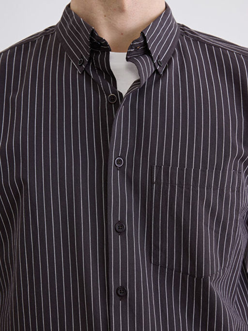 Regular Fit ?izgili Arm?rl? Erkek G?mlek