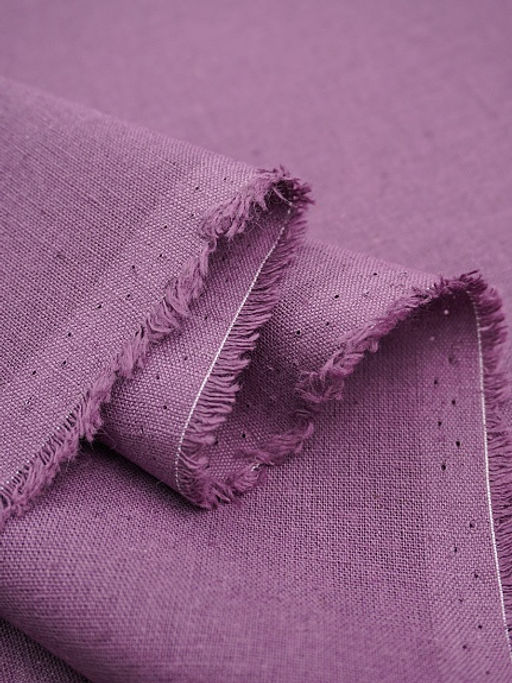 Полулен постельный цв.Лилово-сливовый флер, ш.2.2м, лен-30%, хлопок-70%, 155гр/м.кв