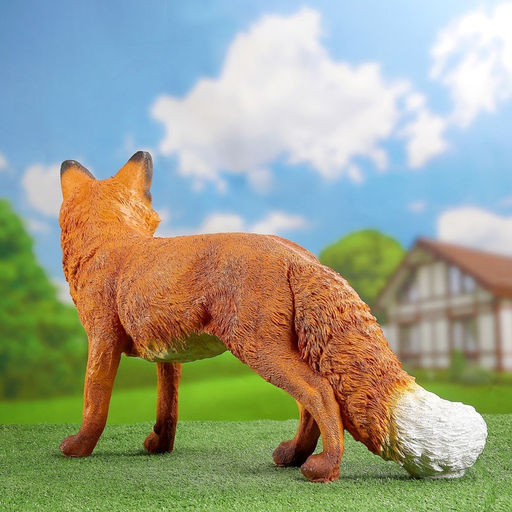Садовая фигура из полистоуна «Лиса с пушистым хвостом», 72×19×44 см