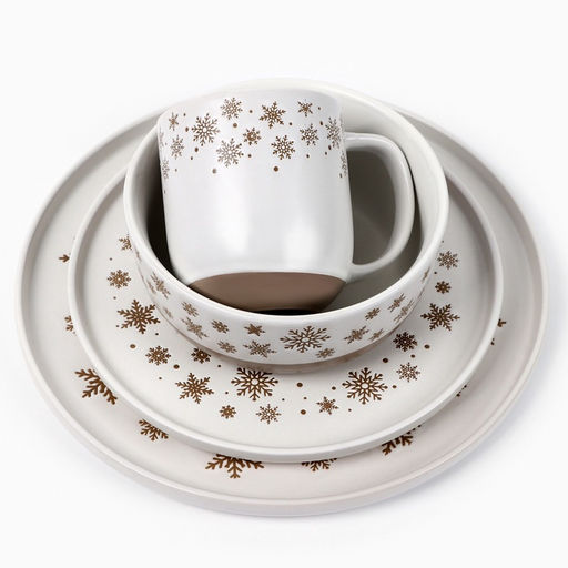 Кружка керамическая новогодняя Снежная сказка, 400 мл, ручная работа - Дорого внимание фото 4