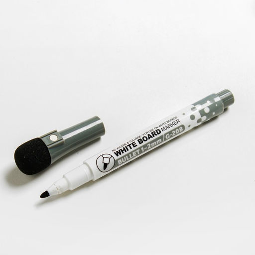 Цена за 12 шт. Маркер на водной основе с магнитом, 2×2×13.5 см, чёрный