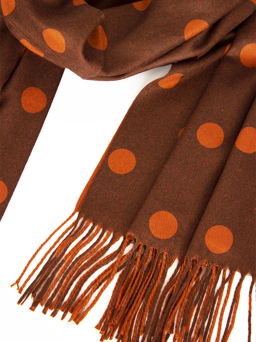 PLATKI палантин 890199-оранжевый 50%вискоза-50%полиэстер - Laccoma фото 2