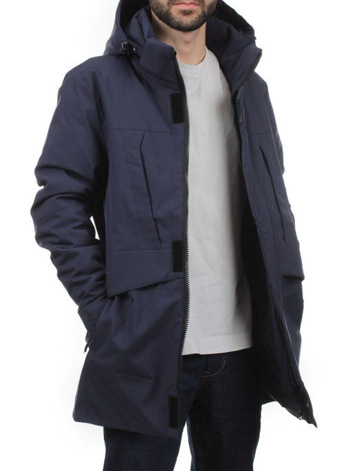 2182 DK. BLUE Куртка мужская зимняя облегченная (130 гр. холлофайбер)