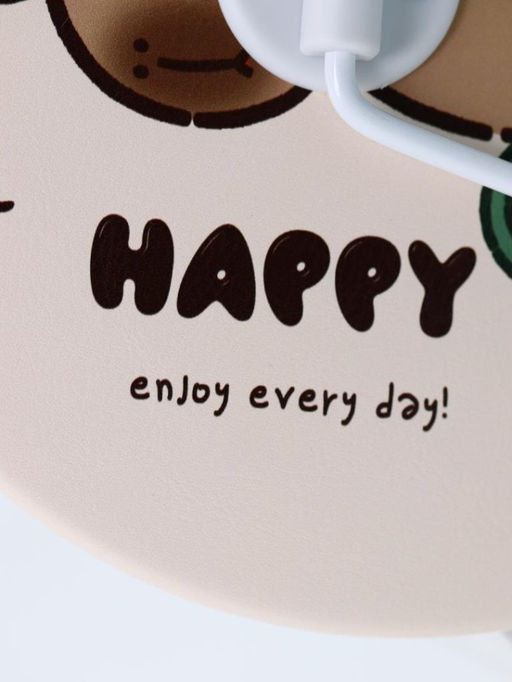 Зеркало настольное "Capybara is happy", беж, 15,6*15,6 см