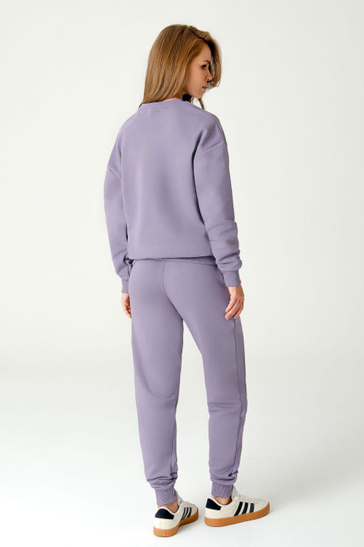 Арт. 2520/2 Костюм с брюками женский 44-52 (5 шт) Цвет:верх-сиреневый,низ-сиреневый