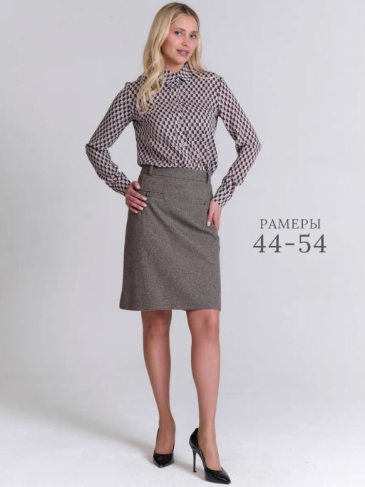 юбка для холодной погоды с добавлением шерсти - Трика фото 8