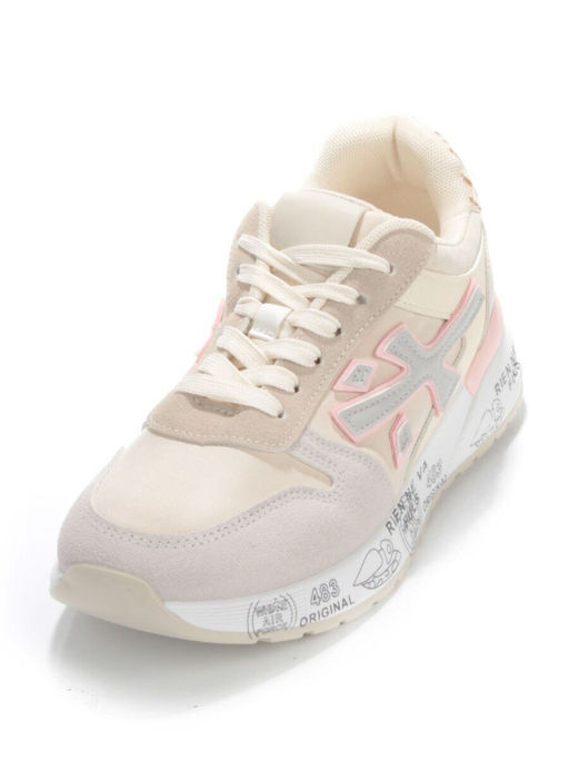 05-6026-203 BEIGE/GRAY Кроссовки женские (искусственные материалы) - No name фото 5