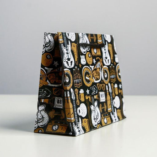 Пакет ламинированный горизонтальный For the best man, S 15 12 5.5 см - Дарите счастье фото 2