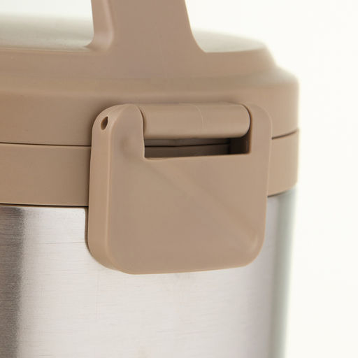 Термос для еды, 1.8 л, сохраняет тепло до 8 ч, нержавеющая сталь, серебристый, бежевый - Simaland фото 2