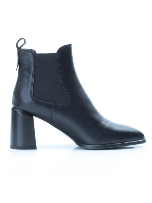 01-PCT169-1 BLACK Ботинки Челси демисезонные женские (натуральная кожа, байка) - Фабричный китай фото 8