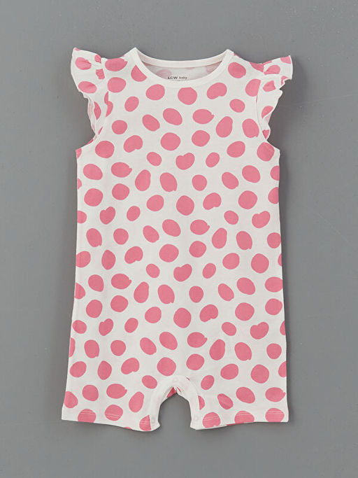 Bisiklet Yaka K?z Bebek Penye Tulum