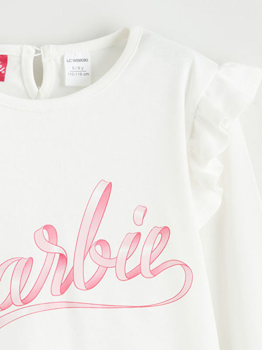 Barbie Bask?l? K?z ?ocuk Bluz ve T?t? Etek 2li