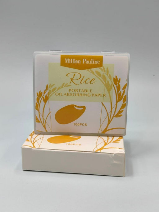 Матирующий салфетки против жирного блеска в футляре с зеркалом, Рис, 100 шт.