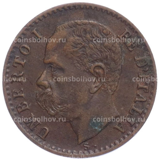 Монета 1 чентезимо 1895 года Италия