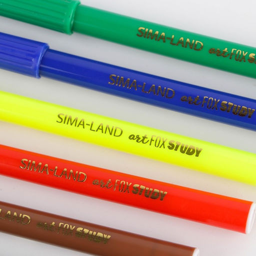 Цена за 3 шт. Фломастеры 6 цветов вентилируемый колпачок с европодвесом