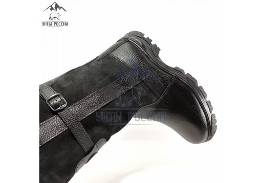 Монголки высокие черные, литая подошва